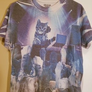 Cute DJ Kitty t shirt